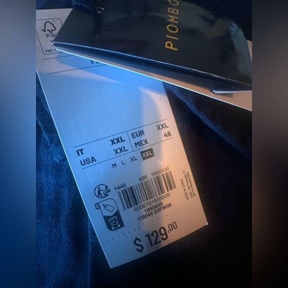 NWTs PIOMBO Men’s Chore Jacket XXL - Picture 5 of 8